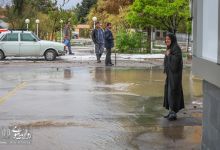 گزارش تصویری |  بارش تگرگ بهاری  و آب گرفتگی معابر دانشگاه 